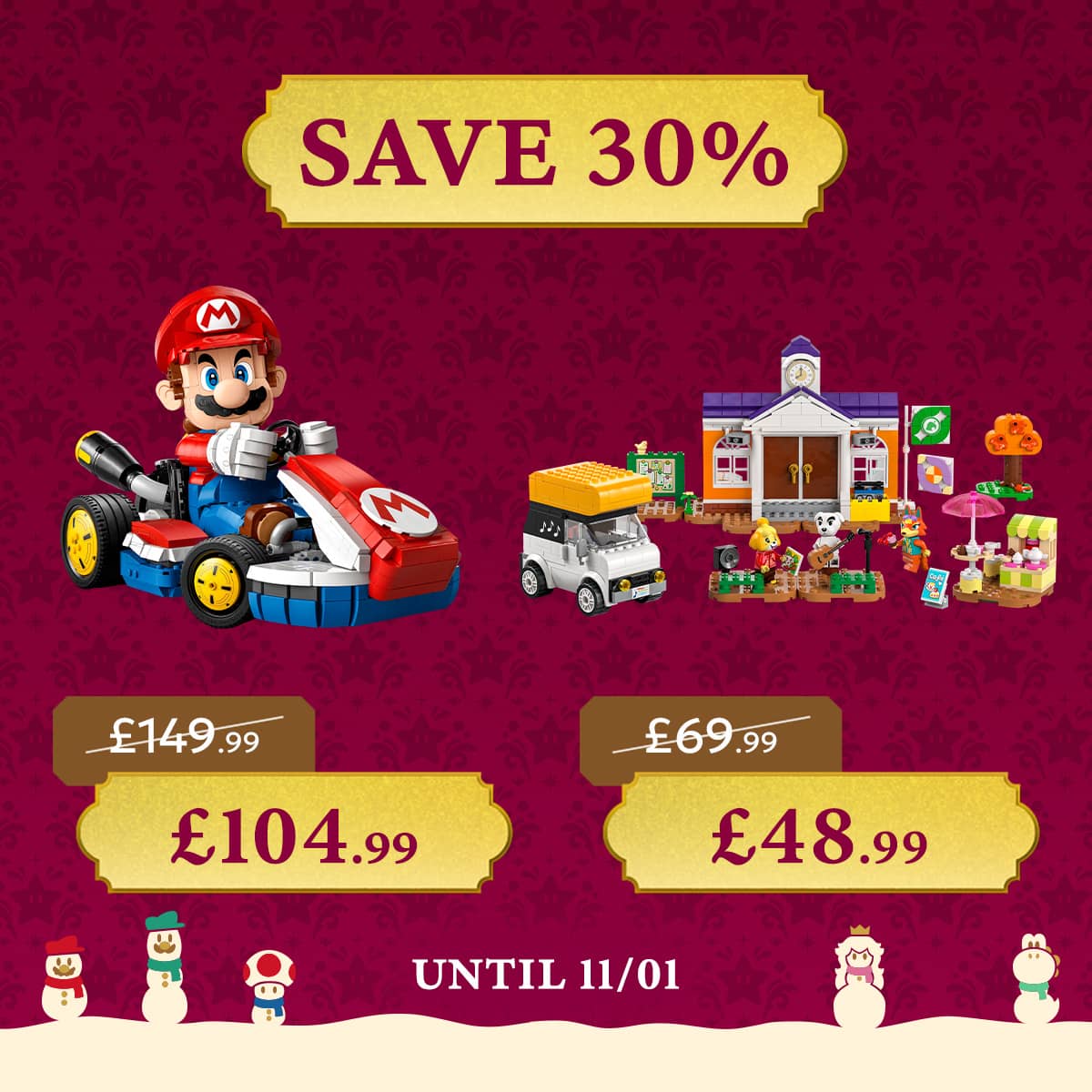 30% off LEGO sets